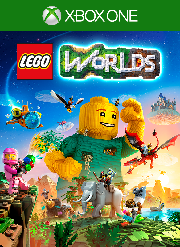 LEGO Worlds box art for Xbox One